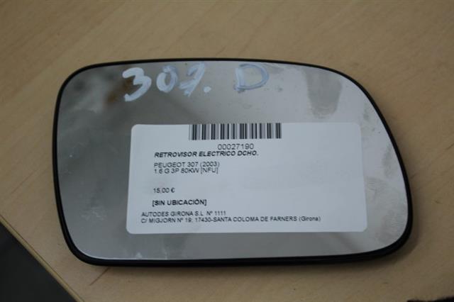 RECAMBIO para Peugeot 307 1.6 G 3P 80Kw (2003)