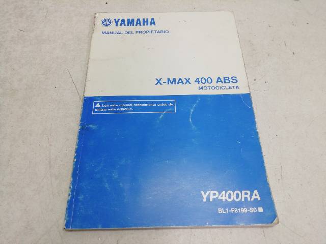 MANUAL-PROPIETARIO  YAMAHA X-MAX 400 ABS (SH12) 24,5 (2018)
