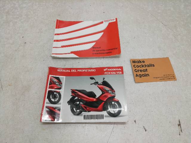 MANUAL-PROPIETARIO  HONDA PCX 125 JF64 8,6 (2017)