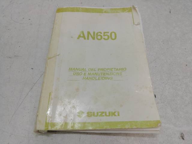 MANUAL-PROPIETARIO  SUZUKI BURGMAN 650 ABS AN650 PC40 40,50 (2004)
