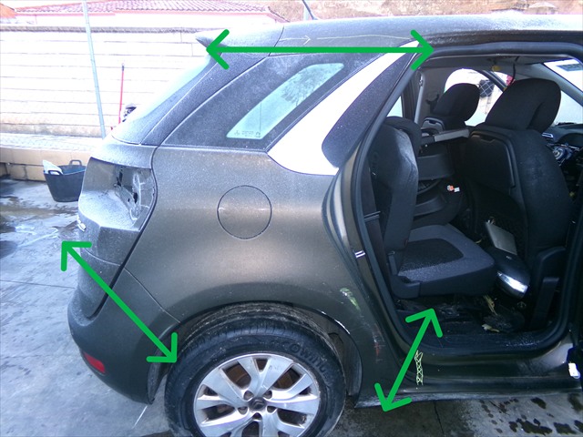 Corte Aleta Trasera Derecha