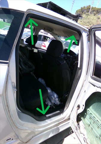 Goma Contorno Puerta Trasera Derecha