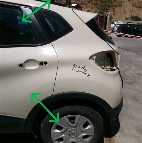 Corte Aleta Trasera Izquierda