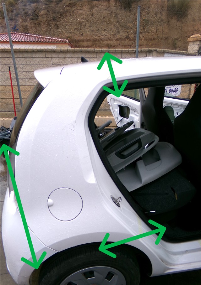 Corte Aleta Trasera Derecha