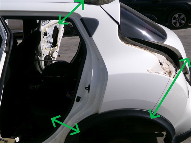 Corte Aleta Trasera Izquierda