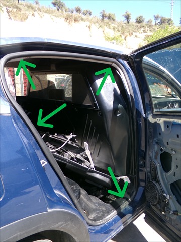 Goma Contorno Puerta Trasera Derecha