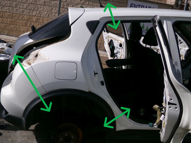 Corte Aleta Trasera Derecha