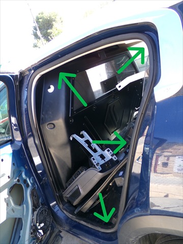 Goma Contorno Puerta Trasera Izquierda