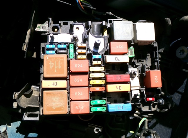 Caja Reles y Fusibles