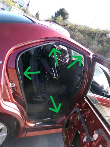 Goma Contorno Puerta Trasera Derecha